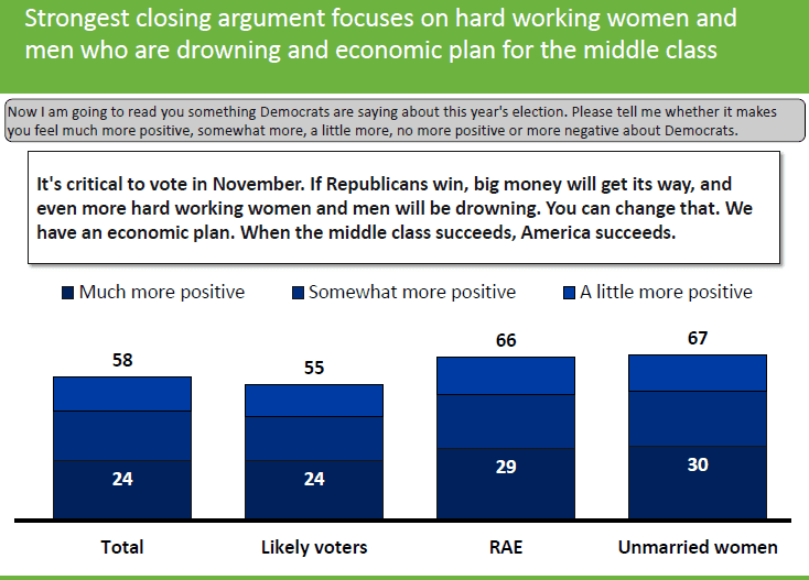 Women’s Economic Agenda: Powerful Impact on Vote and Turnout in 2014